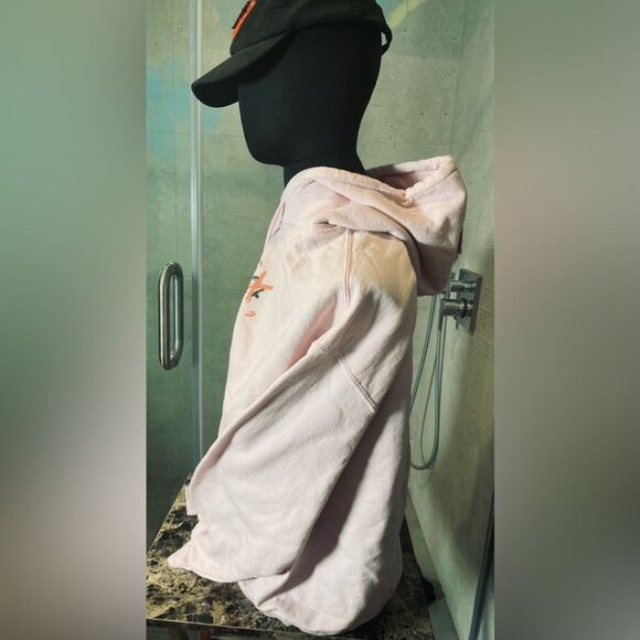 Dear Ex Im Rich Now Sweatshirt - Pink Black - XL Y2k Pullover Sweatshirt Hoodie - Picture 4 of 10